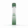 Sleek CBD vape pen with hemp leaf branding